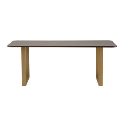 Table de salle à manger Jomil de Nancy - Table à manger - Table de cuisine - Noyer chaleureux - Bois d'acacia - 200 x 90 x 76 cm