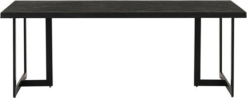 Nancy's Souto Dining room table - Dining table - Kitchen table - Black - Mango wood - 220 x 100 x 78 cm