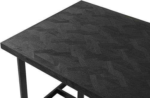 Nancy's Souto Table de salle à manger - Table à manger - Table de cuisine - Noir - Bois de manguier - 240 x 100 x 78 cm