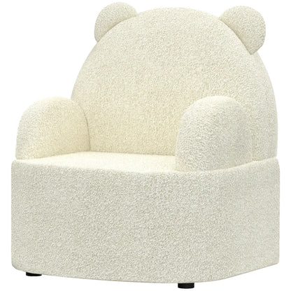 Nancy's Kiddie Kinderstoel - Kinder Fauteuil - Kinderbankje - Beige - Fleece