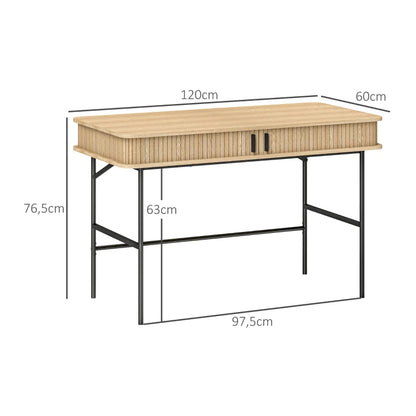 Nancy's Gemeos Bureau - Computertafel - Eiken - ± 120 x 60 x 75 cm