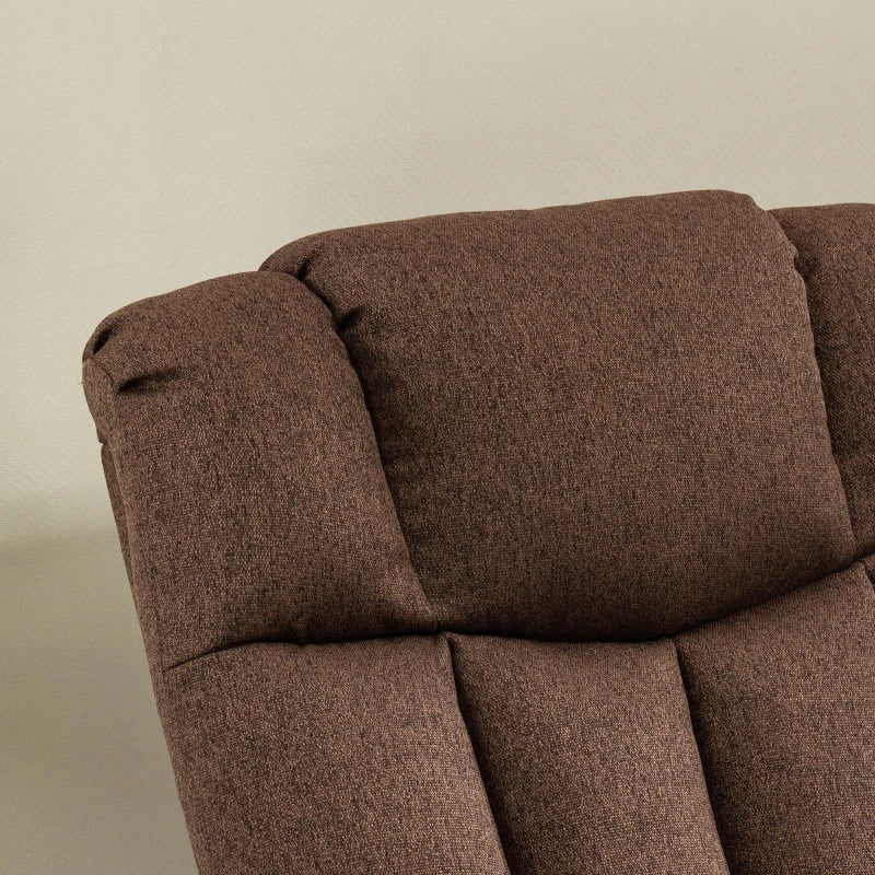 Nancy's Troviscal Relaxfauteuil - Relaxstoel - Ligstoel - Bruin - Linnen