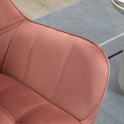 Nancy's Cerejais Fauteuil - Stoel - Relax Stoel - Loungestoel - Roze - Fluweel