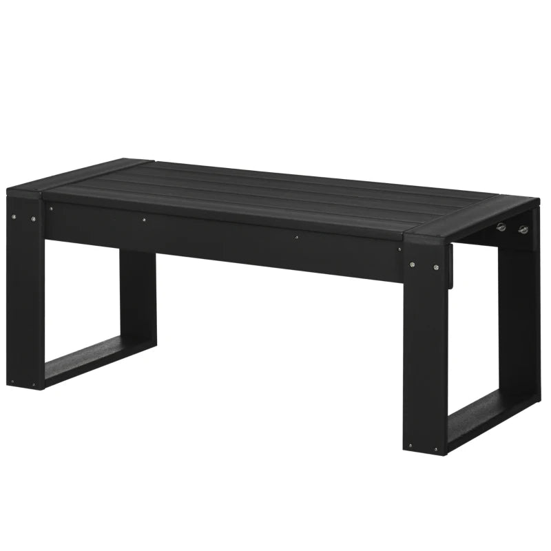 Nancy's Bellano Salontafel voor buiten - Tuintafel - Terrastafel - Zwart - ± 95 x 40 x 40 cm