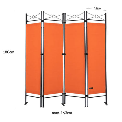 Nancy's Teixeira Kamerscherm - Privacyscherm - Roomdivider - Oranje - ± 160 x 180 cm