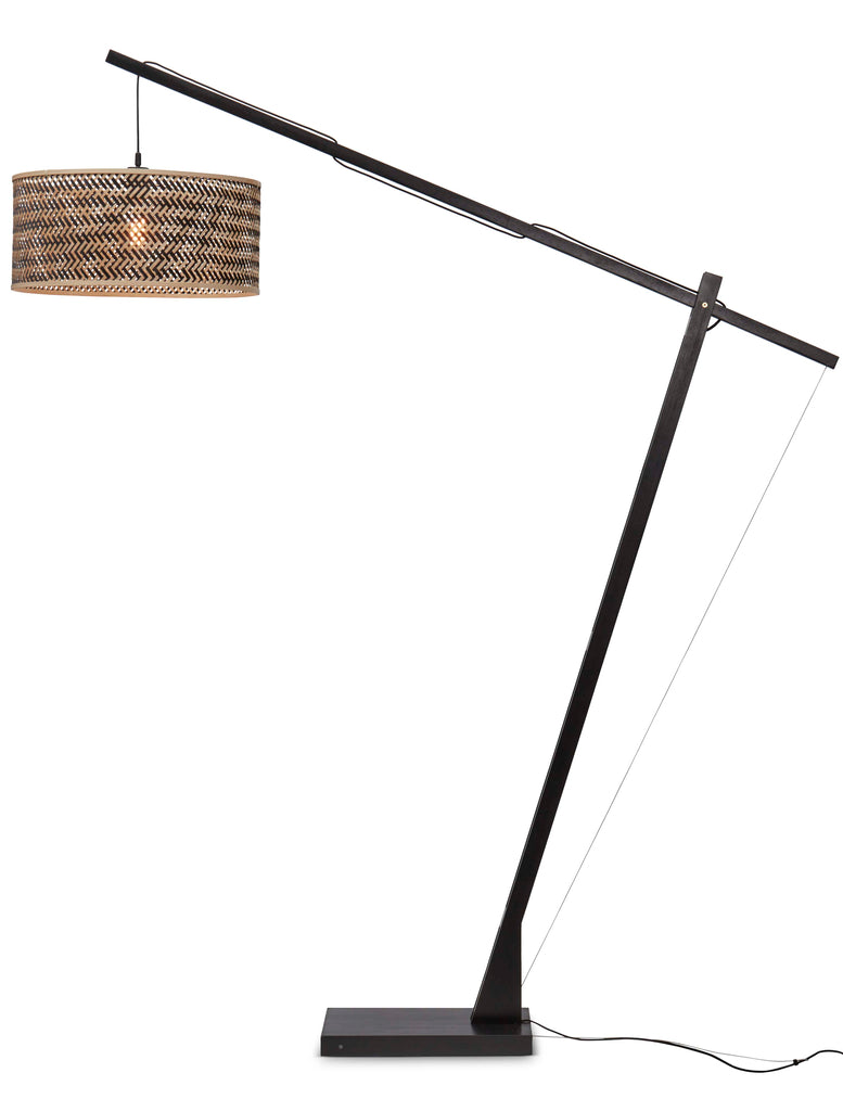 Nancy's Campolide Floor Lamp - Standing Lamp - Natural / Black - Bamboo