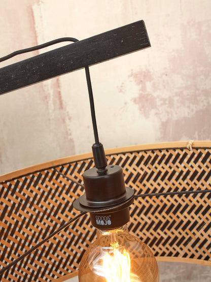 Nancy's Martires Vloerlamp - Staande Lamp - Naturel / Zwart - Bamboe