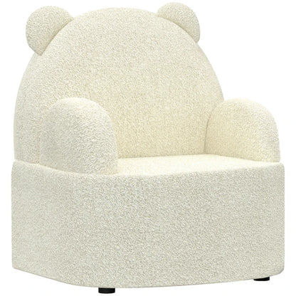 Nancy's Kiddie Kinderstoel - Kinder Fauteuil - Kinderbankje - Beige - Fleece