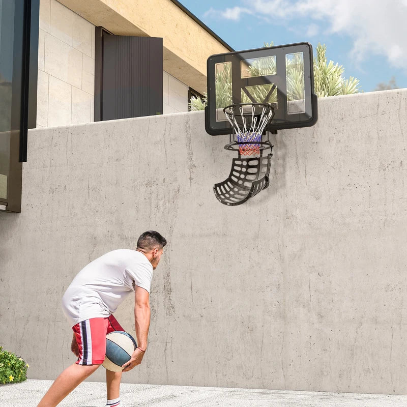 Nancy's Ega Basketbal Rebounder - Basketbal Returner - Verstelbaar - Draaibaar - Zwart - Kunststof