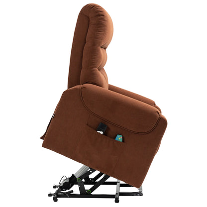 Nancy's Alcaria Sta op stoel - Opsta stoel - Seniorenstoel - Massagestoel - Relaxfauteuil - Bruin