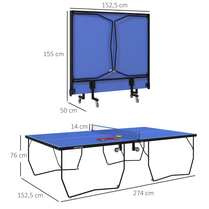 Nancy's Bolognetta Tafeltennistafel - Tafeltennis - Draagbaar - Blauw