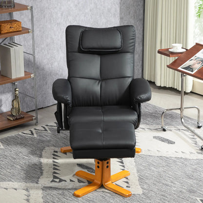 Nancy's Algodres Massagestoel - Massage Fauteuil - Relaxstoel - Zwart - Kunstleer