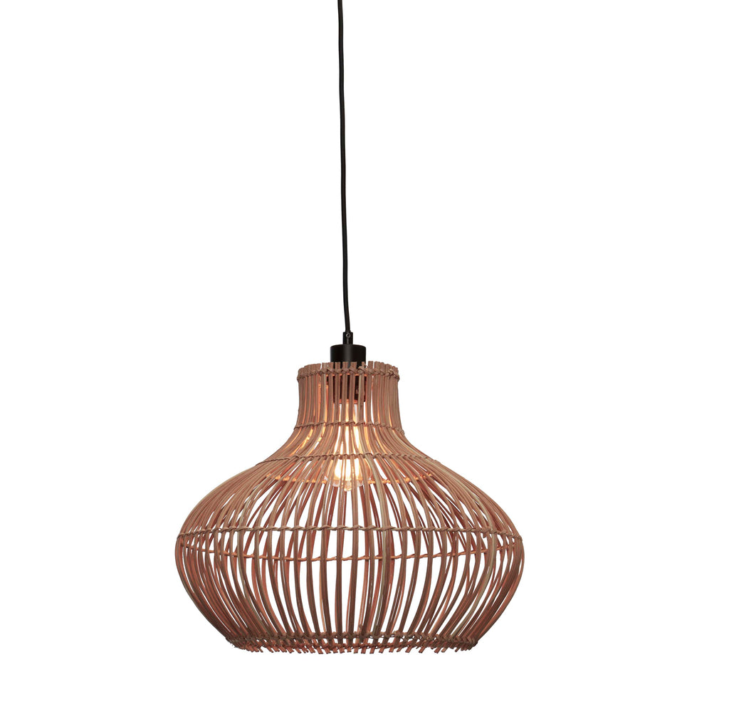 Nancy's Barrancos Hanging Lamp - Brown - Rattan - ± Ø 40 x 35 cm