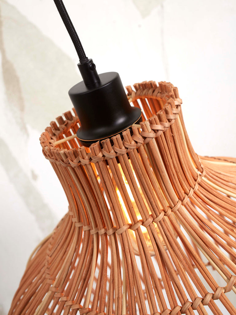 Nancy's Barrancos Hanging Lamp - Brown - Rattan - ± Ø 40 x 35 cm