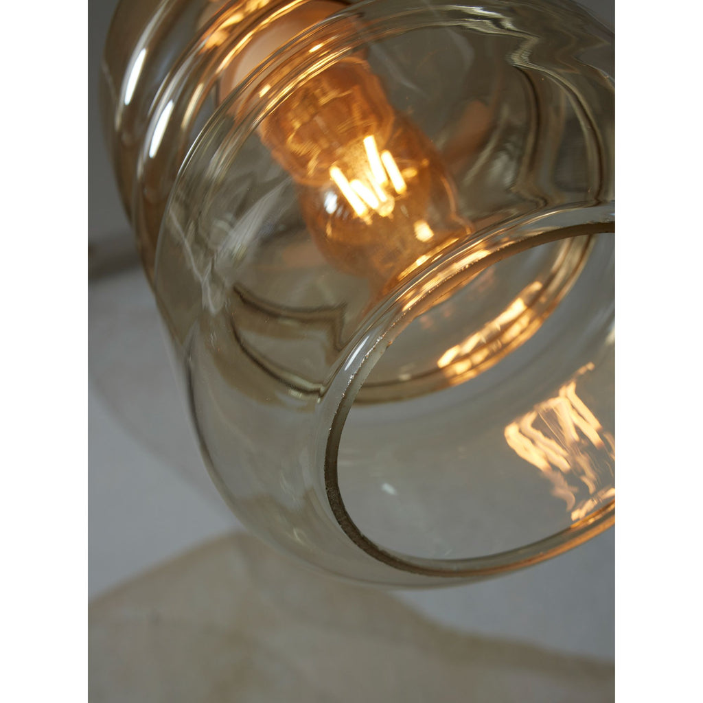 Nancy's Charneca Hanging Lamp - Brown / Amber - Glass - Ø 15 x 30 cm