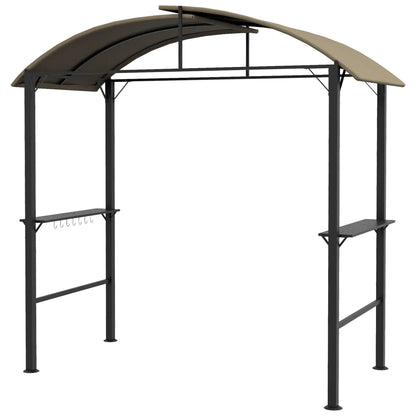 Nancy's Caines Barbecue Paviljoen - Bbq Overkapping - Bbq Afdak - Kaki - ± 230 x 110 x 235 cm