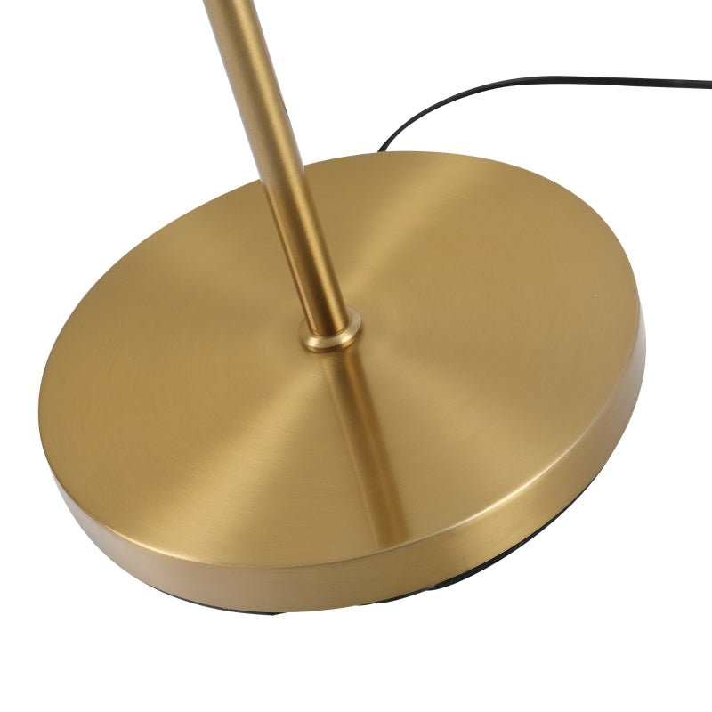 Nancy's San Filipe Vloerlamp - Staande Lamp - Goud / Wit - Staal / Glas