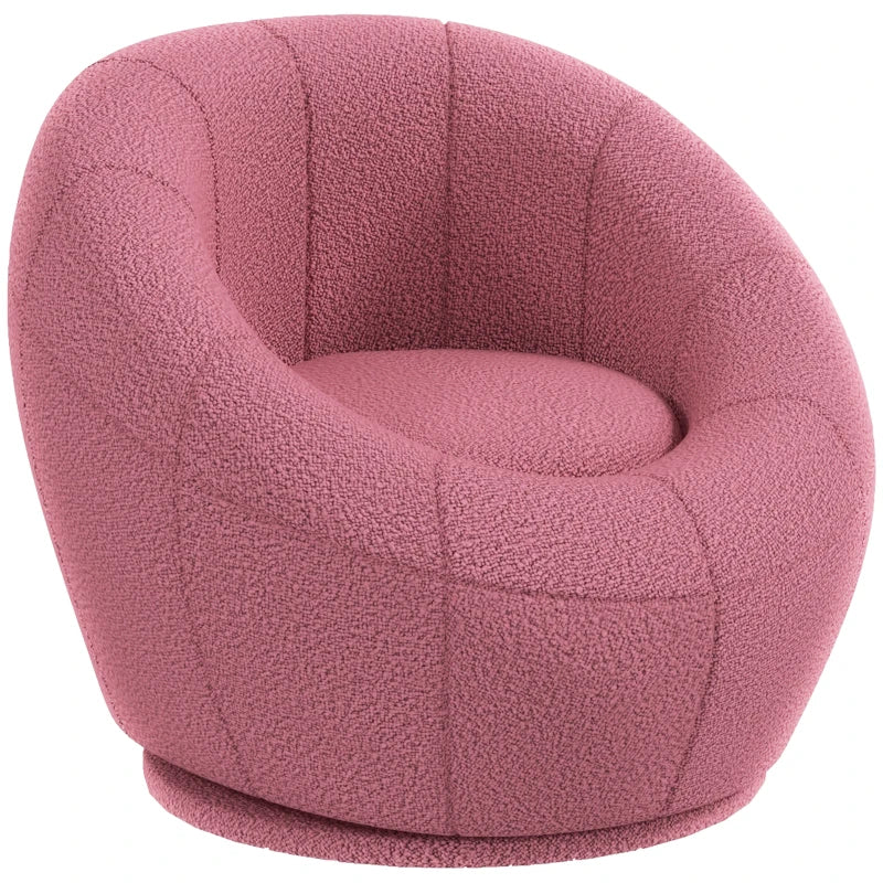 Nancy's Ted Kinderstoel - Kinderfauteuil - Draaibaar - Roze - Schapenwol