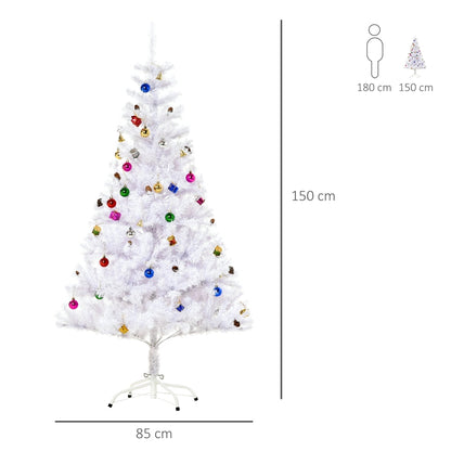 Nancy's Salt Cave Kerstboom - Wit - Metaal, Pvc - ø85 x H150 cm