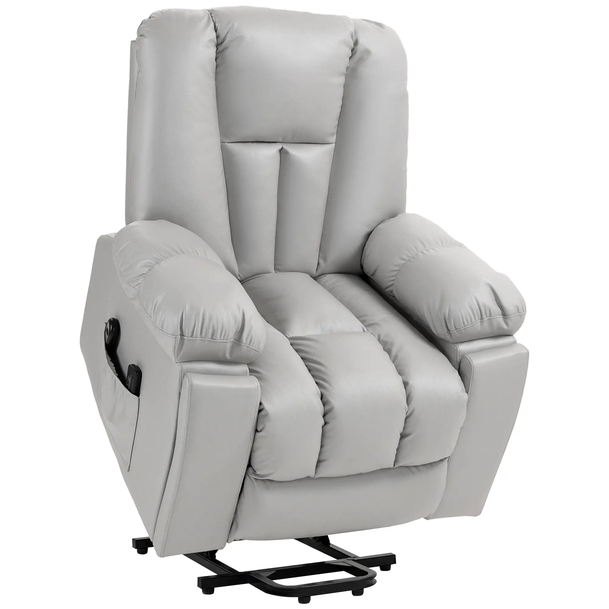 Nancy's Imaculado Sta op stoel - Opsta stoel - Seniorenstoel - Massagestoel - Relaxfauteuil - Grijs