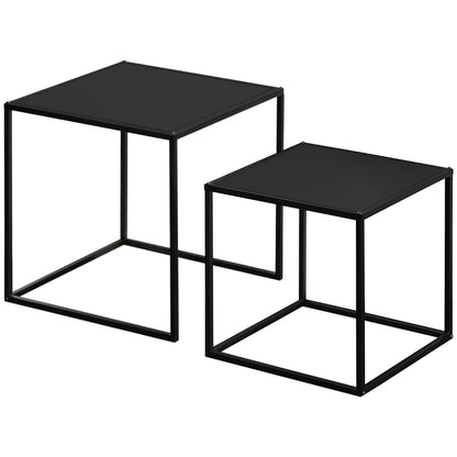 Ensemble de table basse Tresminas de Nancy - Tables d'appoint - Table basse - Noir - Acier