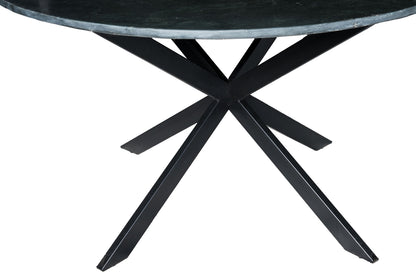 Nancy's Sortes Dining table - Round - Dining room table - Black - Marble - Steel - Ø 120 cm