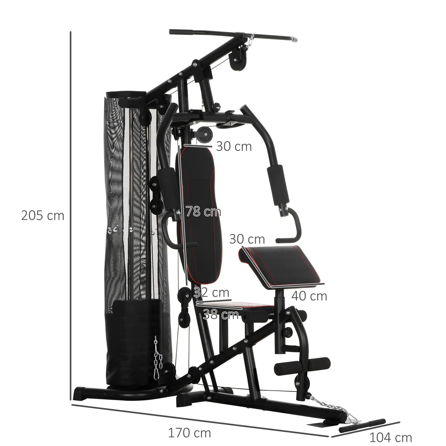 Nancy's Pega Krachtstation - Trainingsstation - Gewichtsbank - Fitnessapparaat - Multifuncitoneel