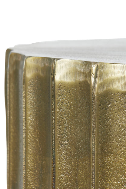 Nancy's Alcoutim Side table - Coffee table - Round - Antique Bronze - Steel - ± Ø 45 x 40cm