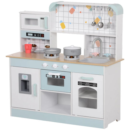 Nancy's Linda Kinderkeuken - Speelkeuken - Speelgoedkeuken - Met Licht en Geluid - Blauw / Wit 