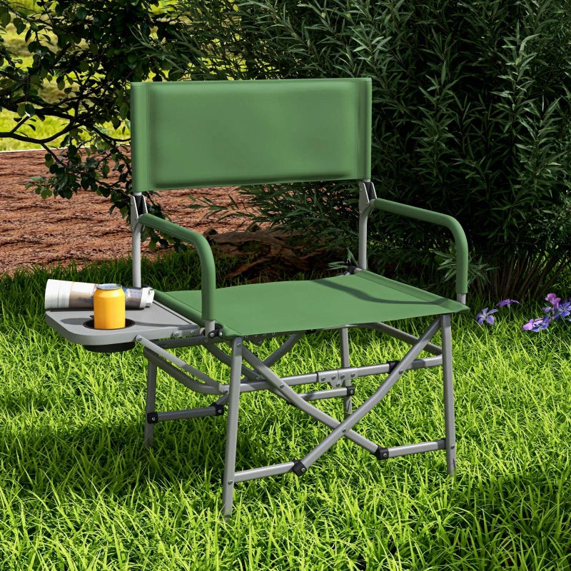 Nancy's Esporoes Camping Chair - Beach Chair - Foldable - With Cup Holder - Green