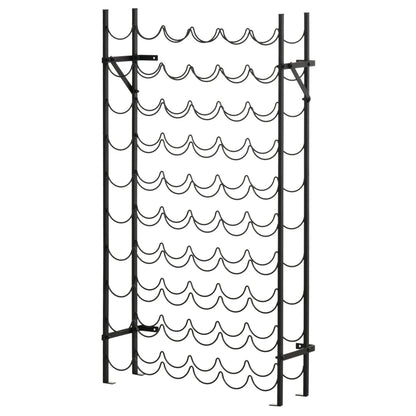 Nancy's Askilton Wijnrek - Flessenrek - Rek voor 60 flessen - Zwart - Staal