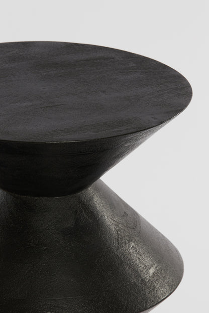 Nancy's Romaiz Side table - Coffee table - Mango wood - Black - Ø 45 x 60 cm