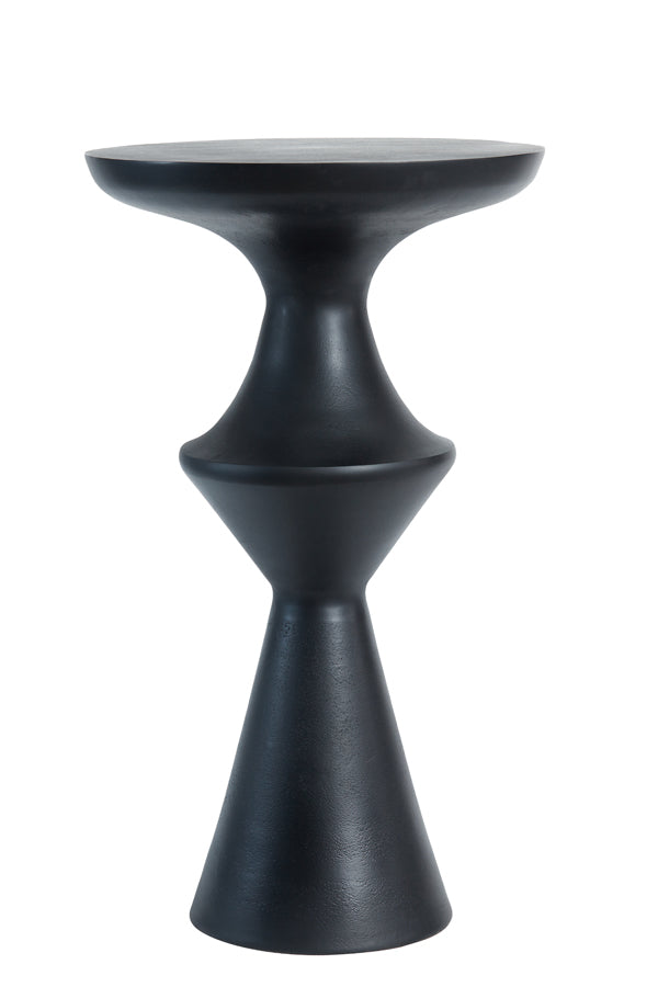 Table d'appoint Nancy's Juncais - Acier - Noir Mat - ± 40 x 15 x 65 cm