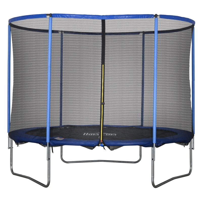 Nancy's Canosio Grote Trampoline met Veiligheidsnet - Blauw / Zwart - Ø 305 cm