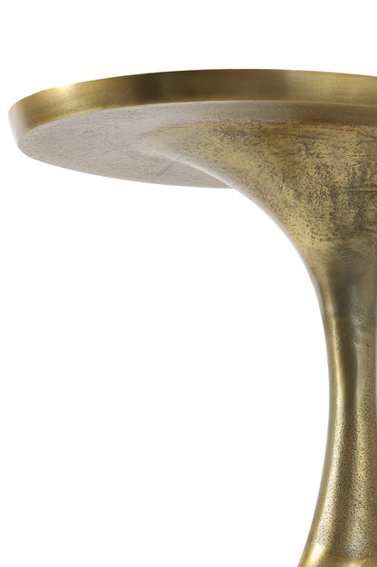 Table d'appoint Nancy's Lourpsa - Table basse - Ronde - Bronze - Acier - ± 40 x 30 x 60 cm