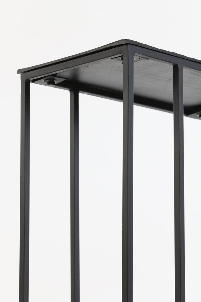 Nancy's Muge Side Table - Rectangular - Matt Black - ± 50 x 25 x 60 cm