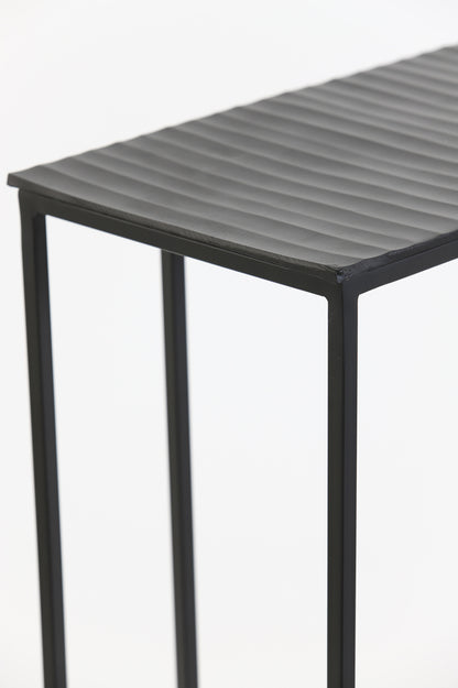 Nancy's Muge Side Table - Rectangular - Matt Black - ± 50 x 25 x 60 cm