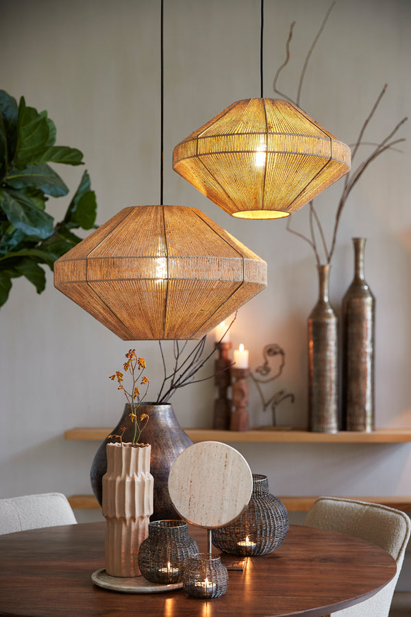 Nancy's Pedroucos Hanging Lamp - Lighting - Jute - Natural - ± 60 x 40 cm