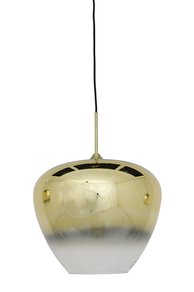 Nancy's Molelos Hanging Lamp - Gold / Transparent - Glass - ± 40 x 35 cm