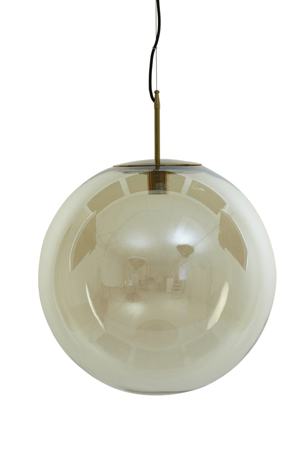 Nancy's Rainha Hanging Lamp - Bronze / Amber - Glass - Ø 48 cm