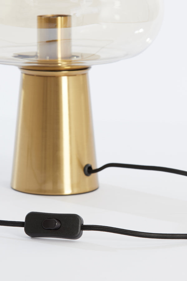 Nancy's Palhalcana Table Lamp - Table lighting - Glass - Amber / Gold - ± 30 x 45 cm