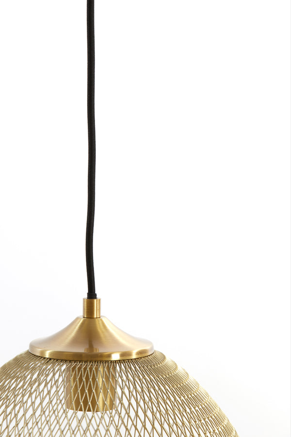 Nancy's Aiao Hanging Lamp with 3 Lamps - Lighting - Gold - Steel - ± 105 x 30 x 35 cm