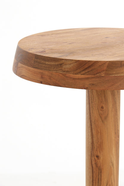 Nancy's Seixo Side table - Round - Mangwood - Natural - ± 35 x 45 cm