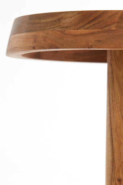 Nancy's Seixo Side table - Round - Mangwood - Natural - ± 35 x 45 cm