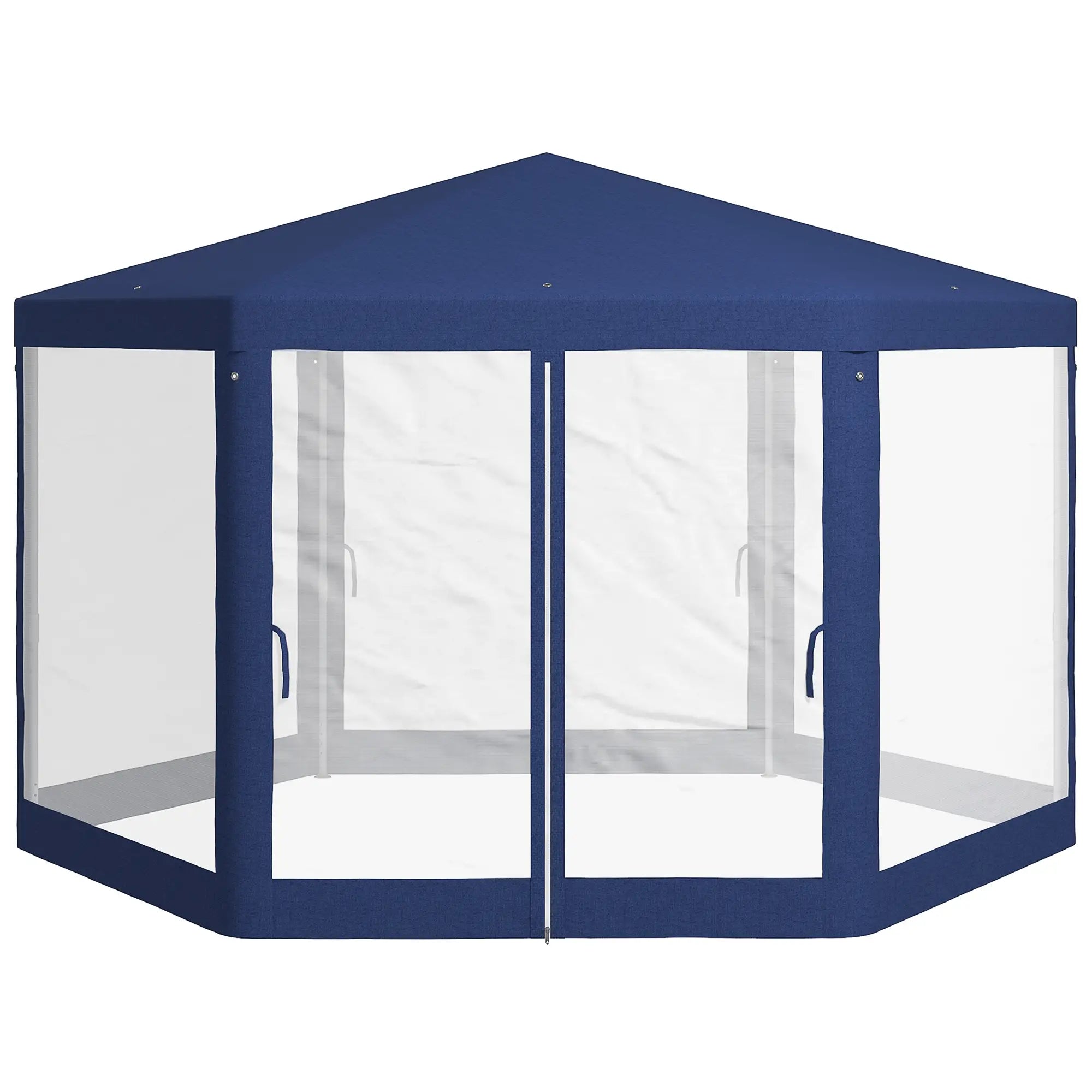 Nancy's Cavriglia Paviljoen - Partytent - Tuinpaviljoen - Blauw - ± 395 x 340 x 250 cm