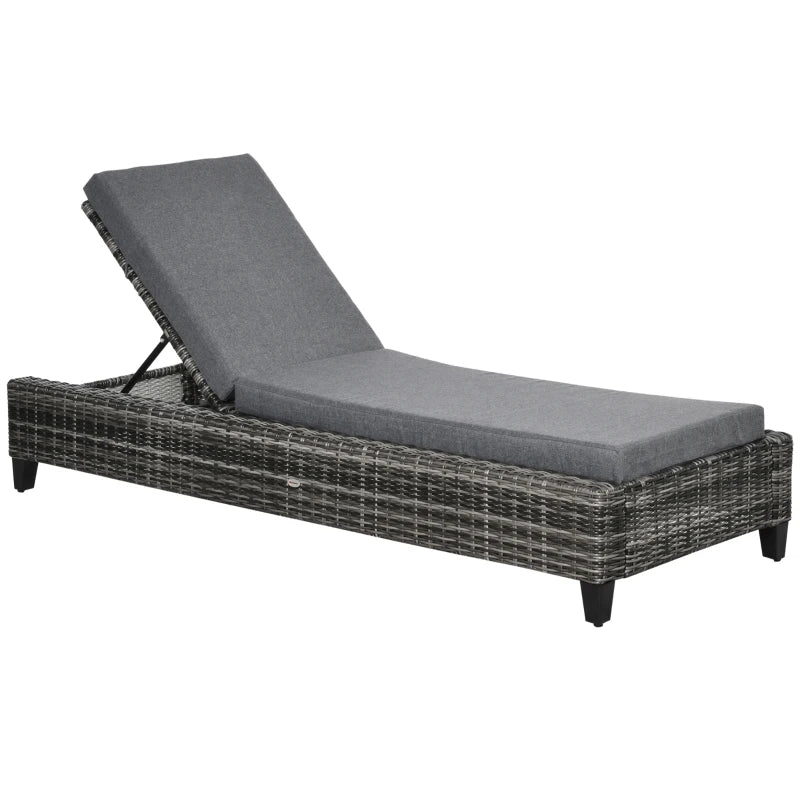 Nancy's Sobreda Ligbed - Loungebed - Tuinligstoel - Rotan - Grijs