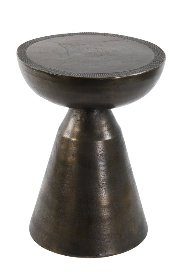 Table d'appoint Nagozela de Nancy - Table basse - Bronze Antique - Acier - ± Ø 40 x55 cm