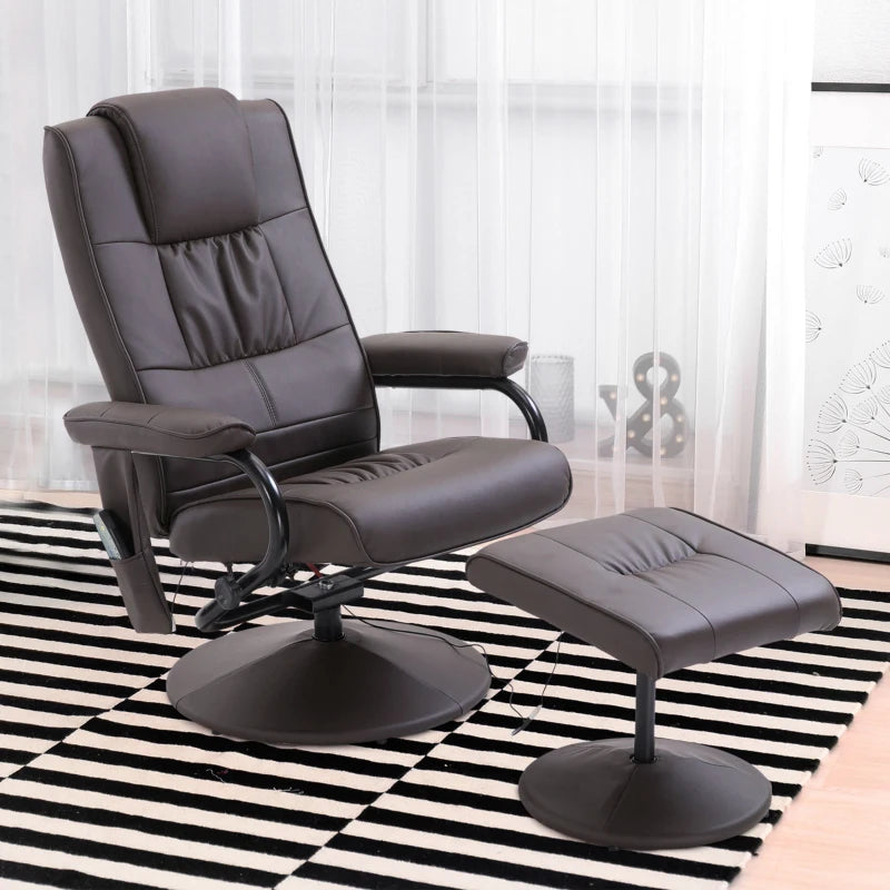 Nancy's Bobadela Massagestoel - Massage Fauteuil - Relaxstoel - Bruin - Kunstleer