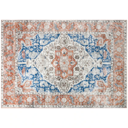 Nancy's Albidona Vloerkleed - Tapijt - Rood / Blauw - Polyester - 230 x 160 cm