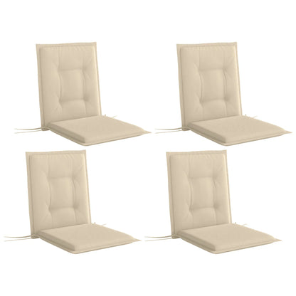 Nancy's Cerea Tuinkussens - Set van 4 - Tuinstoel kussens - Beige